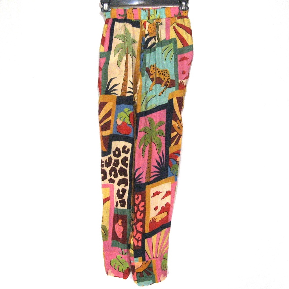 FARM ⚜ WOMEN'S TROPICAL COLLAGE PANTS - Picture 3 of 5